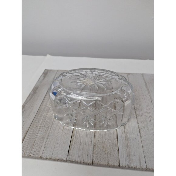 Vintage 1950's BLOCK Handmade Lead Crystal Bowl Made In Czech Republic - Picture 7 of 8